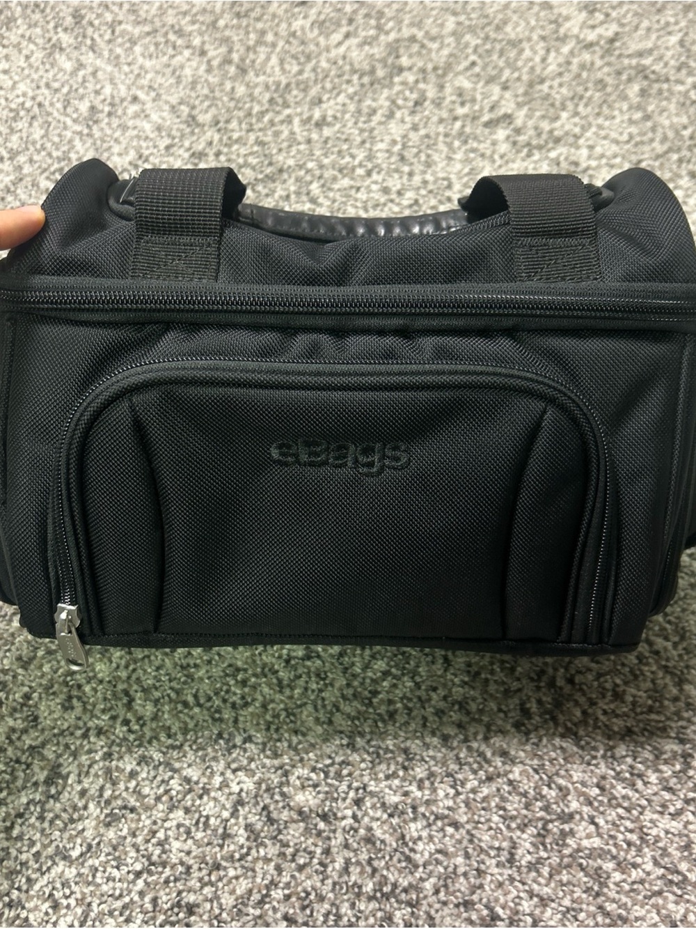 eBags Crew Cooler Jr Insulated Lunch Bag with Shoulder Strap Black